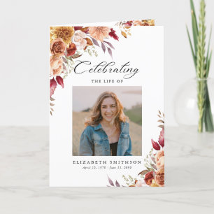 Automne Programme funéraire d'automne Photo Ordre 