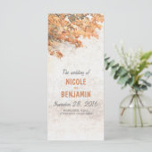 Automne Programmes de mariage rustique (Debout devant)