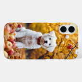 Automne Puppy Bliss iPhone 16 Coque (Verso (horizontal))