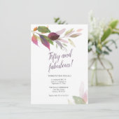 Automne quitte 50e anniversaire Invitations (Debout devant)