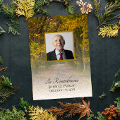 Automne Quitte Lane Décès Anniversaire Invitation