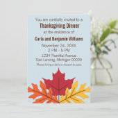 Automne quitte Thanksgiving Invitation (Debout devant)