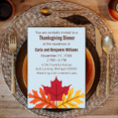 Automne quitte Thanksgiving Invitation