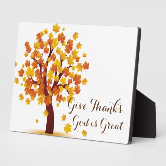 Automne Remercier Plaque (Côté)