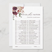 Automne Romance Plutôt Carte Modifiable (Devant)