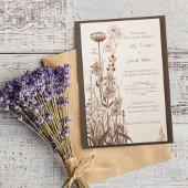 Automne Russe Faire-part de mariage Fleur sauvage