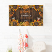 Automne Rustique | Bannière de bienvenue de la Fêt (En situation)