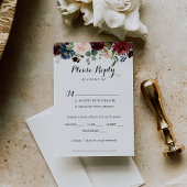 Automne Rustique Calligraphie Mariage Menu Choix R