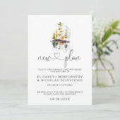 Automne Rustique | Faire-part Mariage reporté (Debout devant)