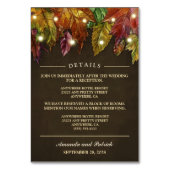 Automne Rustique Feuilles Réception + Cartes d'Hôt (Par défaut)