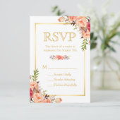 Automne Rustique Fleurs Orange Chic Or RSVP (Debout devant)