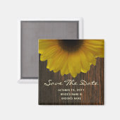 Automne Sauvez La Date Magnet - Tournesol & Barnwo (Recto/Verso)