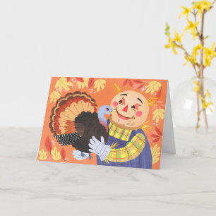 Automne Scarecrow et carte Turquie