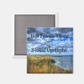 Automne Sept Fois Se Lever Huit Magnet (Recto/Verso)