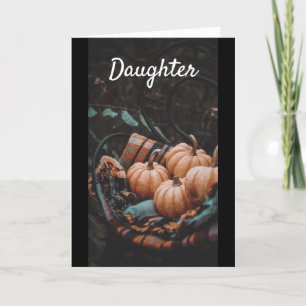 AUTOMNE *SOUHAITS D'ANNIVERSAIRE* CARTE DE FILLE