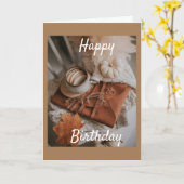 AUTOMNE *SOUHAITS D'ANNIVERSAIRE* CARTE DE FILLE (Fleur jaune)