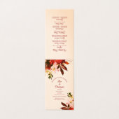 Automne Splendor Floral Ivory Blush Programme de m (Outside Unfolded)