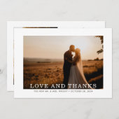 Automne Sprig Amour et Merci Mariage (Devant / Derrière)