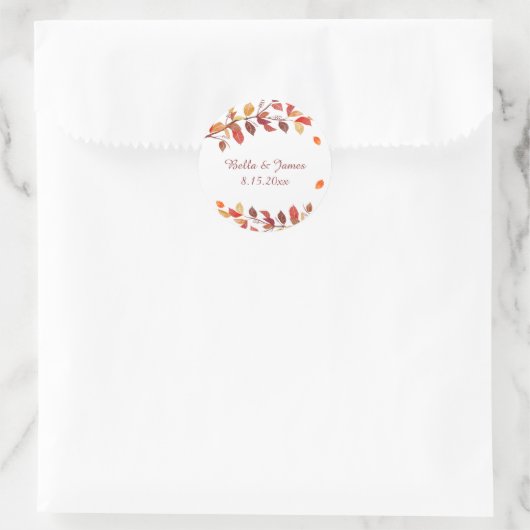 Automne Stickers Mariage Feuilles Automne (Sac)