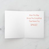 Automne Sur La Rivière Carte de voeux Anniversaire (Intérieur)