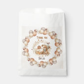 Automne Teddy Bear Anniversaire Favoriser les sacs (Devant)