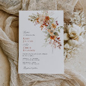 automne terre cuite automne faire-part de mariage