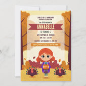 Automne Thanksgiving Anniversaire Photo Invitation (Devant)