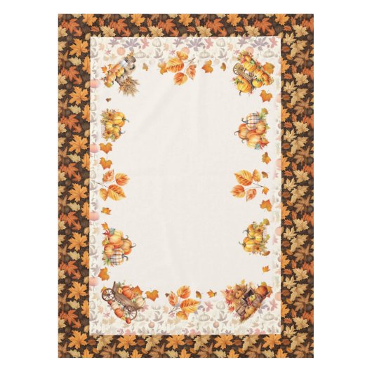 Automne Thanksgiving Rectangulaire Nappe (Devant)