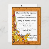 Automne Thème Anniversaire Invitation (Devant / Derrière)