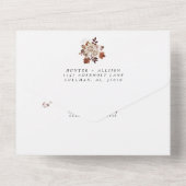 Automne Tout En Un Faire-part de mariage (Verso)