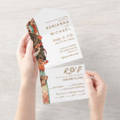 Automne Tout en un seul Faire-part de mariage (Déchirure)