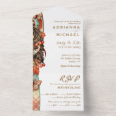 Automne Tout en un seul Faire-part de mariage (À l'intérieur)