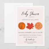 Automne Traitements Baby shower Invitation (Devant / Derrière)