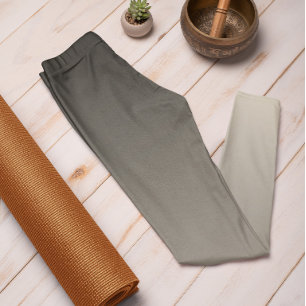 Automne Trend Color Natural Beige Ombre Leggings