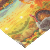 Automne Turquie Citrouilles Thanksgiving Nappe (Angle)