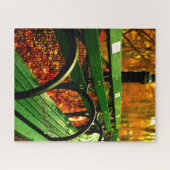 Automne - Un siège dans Central Park. Puzzle (Horizontal)