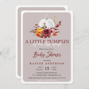 Automne une petite invitation au Baby shower citro