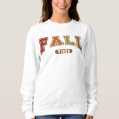 Automne Vibes tendance Automne Varsity Sweatshirt (Devant)