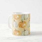 Automne vintage Automne Orange Citrouille Cosy Mug (Devant gauche)