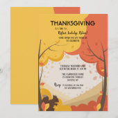 Automnes Thanksgiving Invitation (Devant / Derrière)