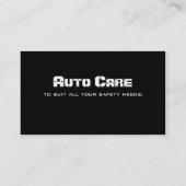 Automobiel / automatisch mechanisch Visitekaartje (Achterkant)