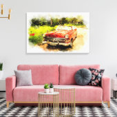 Automobiel Canvas Afdruk (Insitu (Woonkamer))