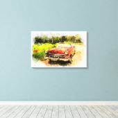 Automobiel Canvas Afdruk (Insitu (Houten vloer))