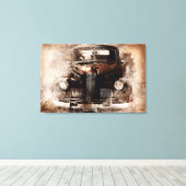 Automobiel Canvas Afdruk (Insitu (Houten vloer))