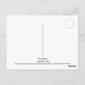 Automobiel en Pompoenen Halloween Briefkaart (Achterkant)