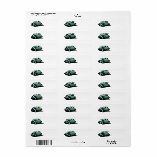 Automobiel Etiket (Full Sheet)