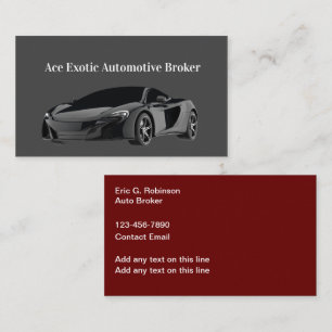 Automobiel Visitekaartjes met Koelfactor