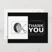 Automobielbedrijf Car Service Dank u Briefkaart (Voorkant / Achterkant)