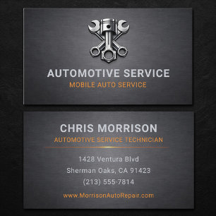 Automobieldienst Specialist Metaal Visitekaartje