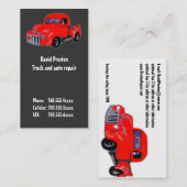 Automobiele reparatie - Amerikaans vrachtwagen Visitekaartje (Voorkant / Achterkant)